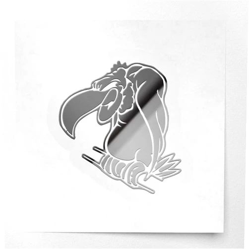 ANGDEST CLUB Decal Stickers Of Old Buzzard Perched (Metallic Silver) Premium Waterproof Vinyl Decal Stickers For Laptop Phone Accessory Helmet Car Window Mug Tuber Cup Door Wall Decoration ANDSKUS510112SI070722