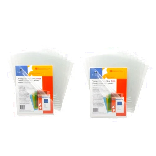 Sparco Transparent File Holder - Letter - 8.50