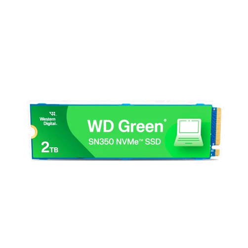 Western Digital 2TB WD Green SN350 NVMe Internal SSD Solid State Drive - Gen3 PCIe, QLC, M.2 2280, Up to 3,200 MB/s - WDS200T3G0C