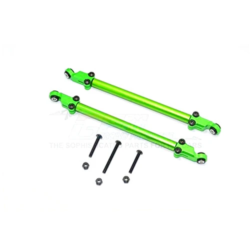 GPM Axial Yeti (AX90026) & Yeti SCORE (AX90050, AX90068) Upgrade Parts Aluminum Rear Adjustable Chassis Rod - 1Pr Set Green