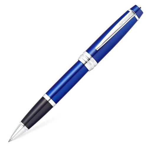 Cross Bailey Selectip Rollerball Pen, Blue Lacquer with Polished Chrome Appointment