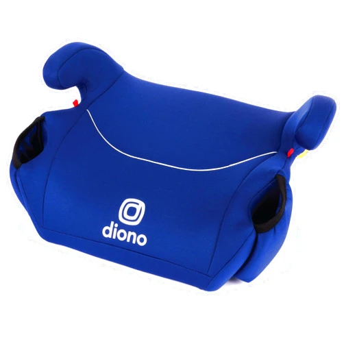 Diono Solana, No Latch, Single Backless Booster Car Seat, Lightweight, Machine Washable Covers, Cup Holders, Blue