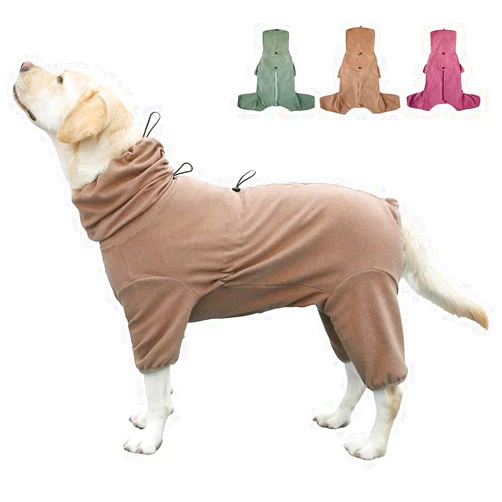 KOOGAL Pet Pajamas for Large Dogs,Extra Large Stretch, Suitable for Adult Dogs, Medium-Sized Dogs, Large Dogs Jumpsuit Four-Legged Dog Clothes, Surgical Recovery Dog Clothing. (Coffee Color, 4XL)