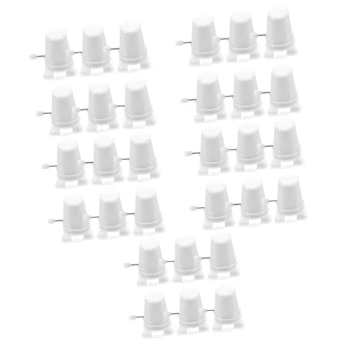 Toyvian 30 Pcs Clockwork Legged Robot Windup Movement Stocking Stuffers Clockwork Toy Movement Toy Clockwork Walking Toy Mini Animal Toys Clockwork Movement Bagged Part Plastic Child White