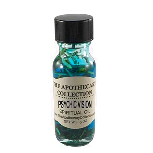 The Apothecary Collection PSYCHIC VISION SPIRITUAL OIL ½ oz by The Apothecary Collection for Wicca Santeria Voodoo Hoodoo Pagan Magick Rootwork Conjure