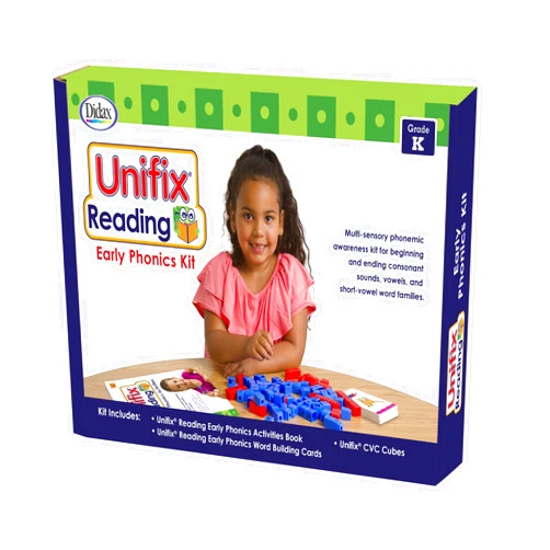 Didax 211277 Unifix Reading Early Phonics Kit, White Small