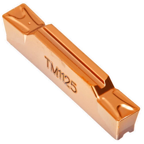 Sandvik Coromant CoroCut 2-Edge Carbide Turning Insert, 123, TM Chipbreaker, GC1125 Grade, Multi-Layer Coating, N123H2-0400-0004-TM, 0.0157
