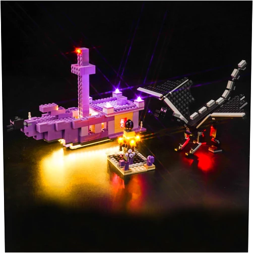 Hilighting Upgraded Led Light Kit for Lego Minecraft The Ender Dragon and End Ship Building Set, Compatible with Lego 21264 (Model Not Included)