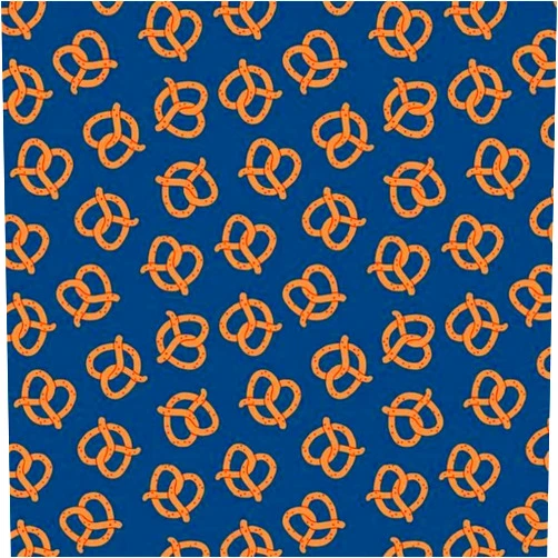 Prism Fabrics & Crafts Food Truck Pretzel Royal Blue- Paintbrush Studio Cotton Fabrics