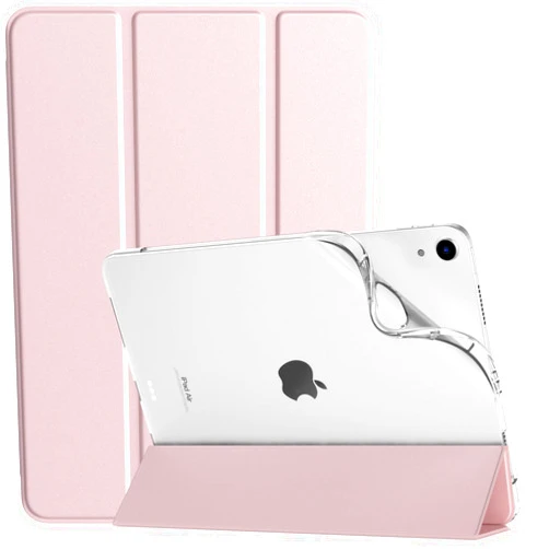 TiMOVO Case for New iPad Air 11 Inch (M3/M2-2025/2024), iPad Air 5th/4th Generation Case 2022/2020 10.9 Inch, Slim Soft TPU Translucent Frosted Back Cover, Auto Wake/Sleep, Rose Gold
