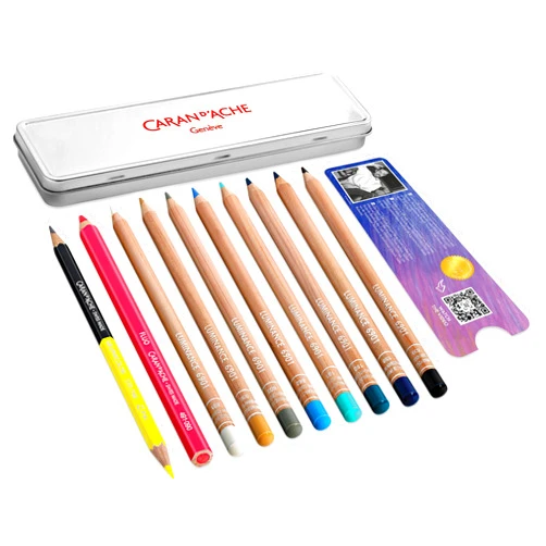Caran d'Ache Oliver Jeffers Creative Luminance 6901 Colored Pencils - Set of 10, Special Edition