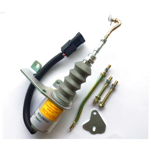 YAYALIU 12V 3932017 SA-3742-12 fuel shut off solenoid Compatible for Deutz Bosch RSV Perkins Syncro Start