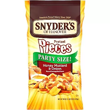 Snyder's of Hanover Pretzel Pieces, Honey Mustard & Onion, Party Size 18 Oz