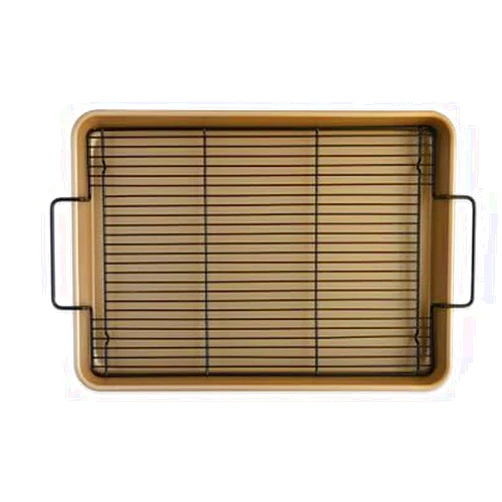 Nordic Ware Naturals Nonstick High-Sided Half Sheet Oven Crisp Baking Tray