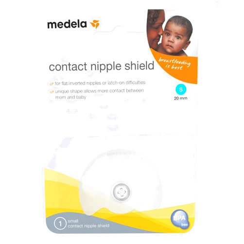 Medela Contact Nipple Shield, 20mm Small, Nippleshield for Breastfeeding with Latch Difficulties or Flat or Inverted Nipples, Made Without BPA