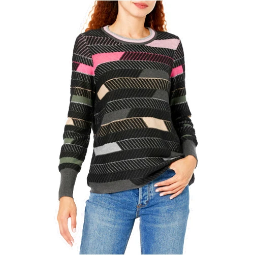 NIC+ZOE Women's Shaded Stripes Sweater