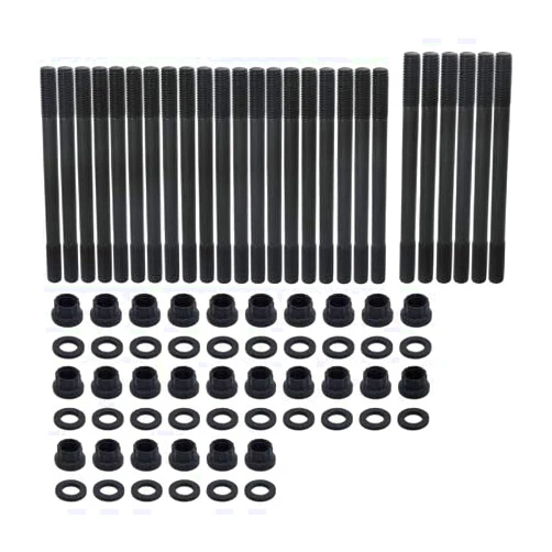 FLAMPETUS 12-Point Cylinder Gasket Head Stud Bolt Kit Fit for 1998-2020 Dodge Cummins 24v Diesel 5.9L 6.7L Engine 247-4202