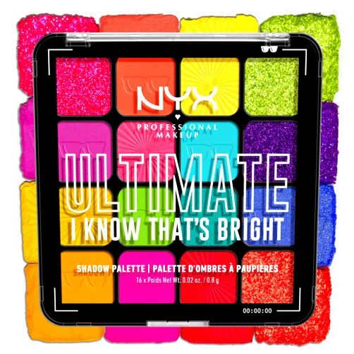 NYX PROFESSIONAL MAKEUP Ultimate Shadow Palette, Eyeshadow Palette - Brights