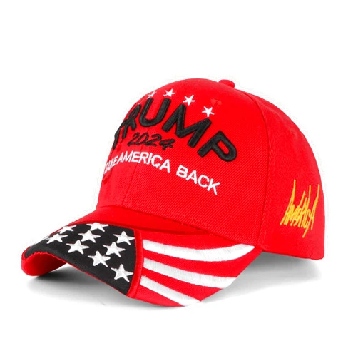 KQueenStar MAGA Hat 2024 - Make America Great Again Vintage Flag Embroidered Hat for Outdoor