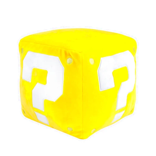 Club Mocchi Mocchi Club Mocchi- Mocchi- Nintendo Super Mario Plush - Question Mark Plushie - Collectible Squishy Plushies - 15 Inch