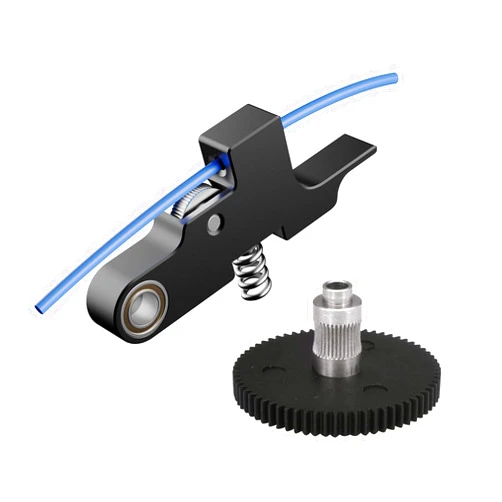 UUI UNIXYZ Upgraded 3D Printer Extruder Level Gear and Idler Arm with Groove for Titan Aero Prusa i3 Ultimate Artillery Hornet Sidewinder X1 X2 Genius/Pro Extruder Parts (Black)