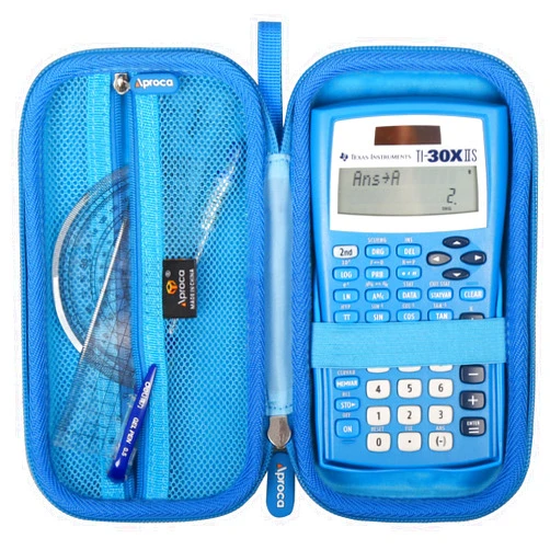 Aproca Blue Hard Storage Case, for Texas Instruments TI-30XIIS / TI-30X IIS 2-Line Scientific Calculator