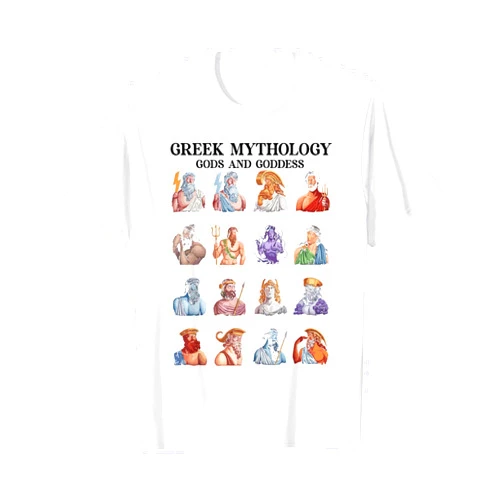 Greek Life Zeus Hera Aphrodite Apollo Ares Hestia Ancient Greek Mythology Greek Gods Goddess Greek Mythologist T-Shirt