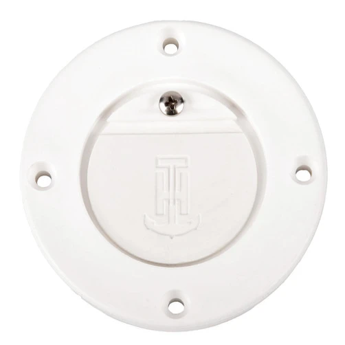 T-H Marine Premium Flush Mount Scupper Valve Assembly - Durable Thermo-Plastic Curl-Proof Design for Effective Marine Drainage, Mounts Over 1