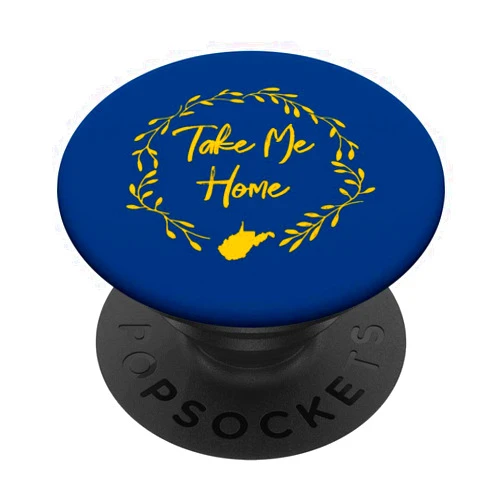 304 West Virginia Gifts West Virginia Gift - WV Take Me Home - West Virginia Outline PopSockets PopGrip: Swappable Grip for Phones & Tablets