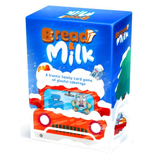 Gray Dog Games Bread & Milk Family Card Game, Frantic Grocery Shopping Sabotage, Ages 8+, 2-4 Players, Fast-Paced Party Game