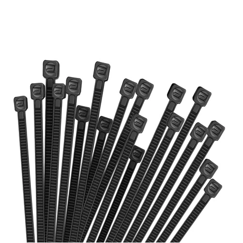 HMROPE 100pcs Cable Zip Ties Heavy Duty 12 Inch, Premium Plastic Wire Ties with 50 Pounds Tensile Strength, Self-Locking Black Nylon Zip Ties for Indoor and Outdoor