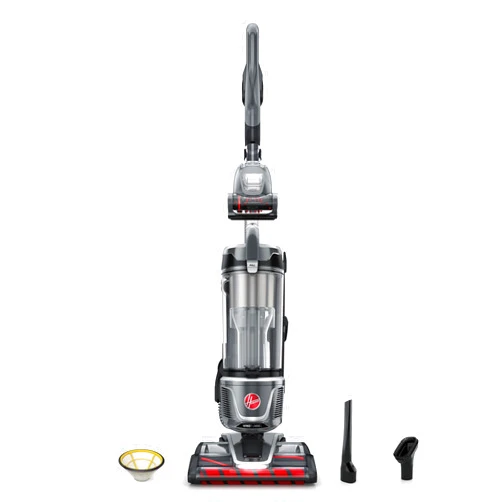 Hoover WindTunnel All-Terrain Dual Brush Roll Bagless Vacuum Cleaner, Corded Upright Vacuum, HEPA Media Filtration, Headlights, Swivel Steering, Corded Vacuum Cleaners for Home Use
