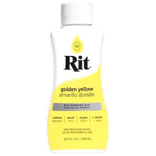 Rit Nakoma Rit Liquid Dye,Golden Yellow, 14.22 x 6.35 x 5.08 cm, 236 ml