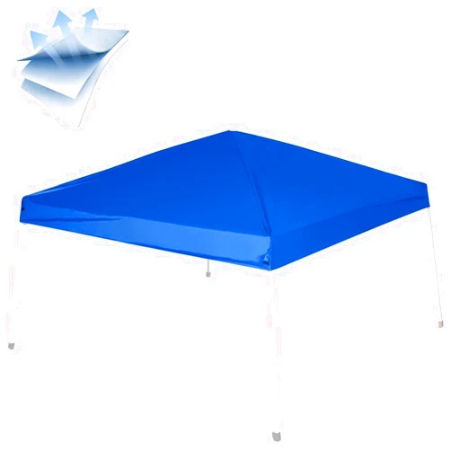Birodeko 10x10 Canopy Tent Slant Leg Replacement Top,Instant Pop Up Canopy Tent Replacement Top for Outdoor Garden (Blue, 10X10FT)