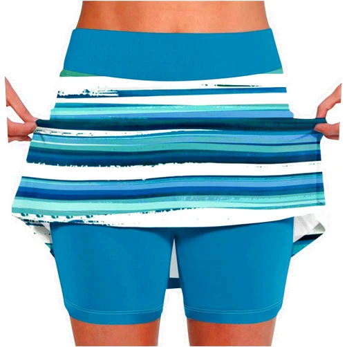Shusuen Skorts for Woman High Waisted Inner Shorts Athletic Skirts Tennis Golf Running Workout Sports Skorts with Pockets