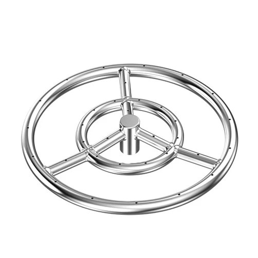Skyflame 12-Inch Round Fire Pit Burner Ring, 304 Stainless Steel