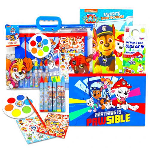 Paw Patrol Coloring and Activity Kit - Bundle with Paw Patrol Coloring Book, Stickers, Paint, Activities, and More | Paw Patrol Art Set for Kids, Boys, Girls