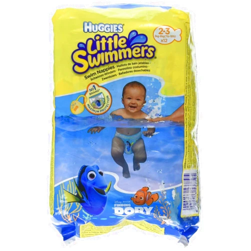 Huggies Little Swimmers Disposable Swim Diapers, X-Small (7lb-18lb.), 12-Count
