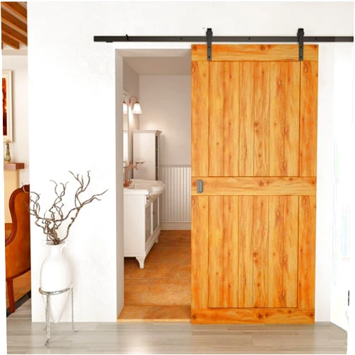 Arokart 6.6FT Sliding Door Hardware Kit.Barn Door Track Kit.Rolls Smoothly.Easy to Install.2PCS Soft Close Kits Included