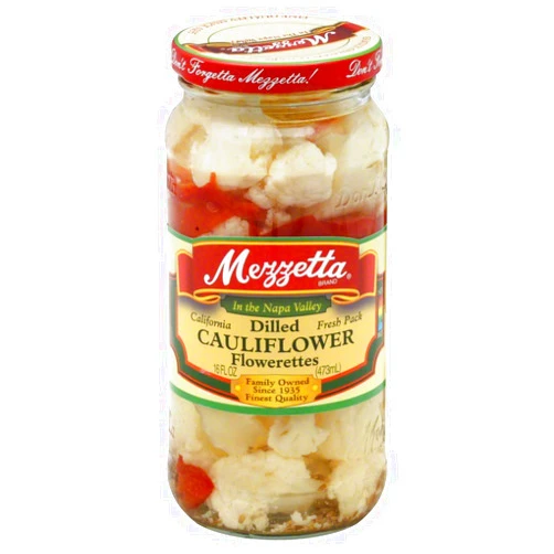 Mezzetta Cauliflower Dilled, 16 Oz (Pack Of 6)