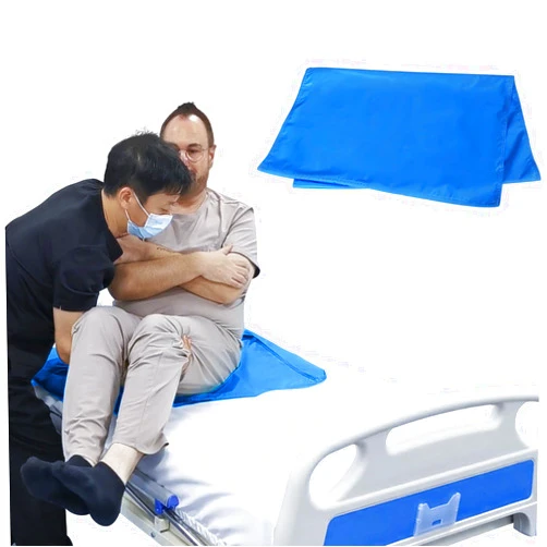 EZ Assistive Patient Slide Sheet for Moving Patients,Reusable Sliding Sheet for Bedridden,Slide Sheets for Bed Mobility (Blue, Tubular-27*39 Inches)