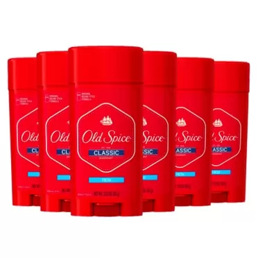 Old Spice Aluminum Free Deodorant for Men Classic Fresh Stick, 3.25 Oz (Pack of 6) 3.24 Ounce (Pack of 6) Fresh
