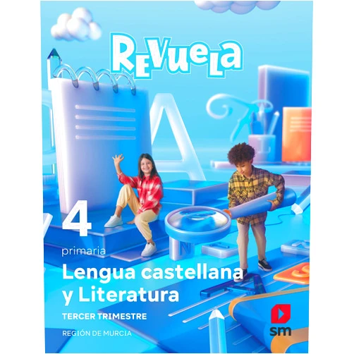 Esther Echevarría,María Zubicoa Arraiza,Ruth Prada Yañez,Álvaro Camacho,Raúl Rubio Jara,Patricia De Pedro,Roberto Zurdo,Jesús Huguet Lengua Castellana y Literatura. 4 Primaria. Trimestres. Revuela. Región de Murcia
