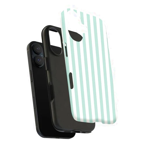 Jeedoo Phone Case for iPhone 11/12/13/14/15/16Pro/Plus/Pro Max, Phone Cover with Port Protection, 2-in-1 Phone Protector for Women and Men, Pocket-Friendly, Classic Stripe