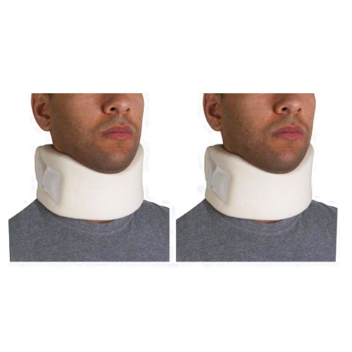 OTC Cervical Collar, Soft Contour Foam, Neck Support Brace, White Average 3