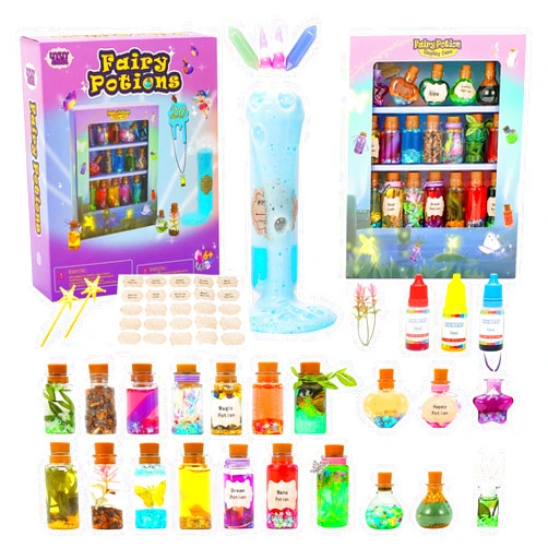 LiyLiyanna Fairy Mix Potions Kit for Kids-Magic Mix Kit 20 Potions Bottles, Mystery Mix Potions Halloween Decorations Fairy Garden Kit Crafts Kids, 7 8 9 10 Year Old Girl Birthday Gifts Craft Kits