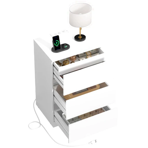Draelibor Nightstand, 4 Drawers, 26