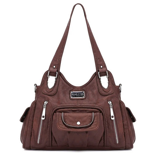Scarleton Purses for Women Large Hobo Bags Washed Vegan Leather Shoulder Bag Satchel Tote Top Handle Handbags, H1292
