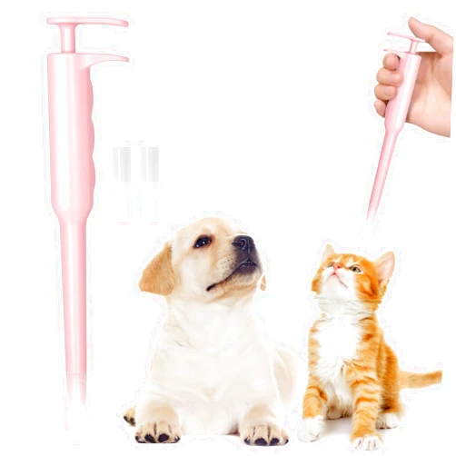 Jozaya Pet Pill Dispenser, Pet Piller Gun Oral Tablet Capsule, Pet Piller Soft Tip Tablet Silicone Pusher Pill Feeder for Cats, Dogs, and Small Animals.