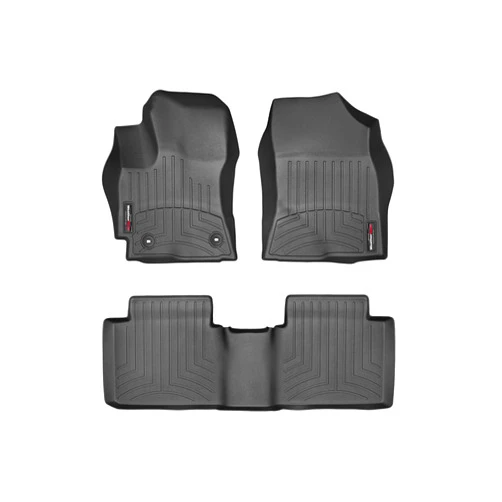 WeatherTech Custom Fit FloorLiners for Toyota Corolla - 1st & 2nd Row (44580-1-2), Black